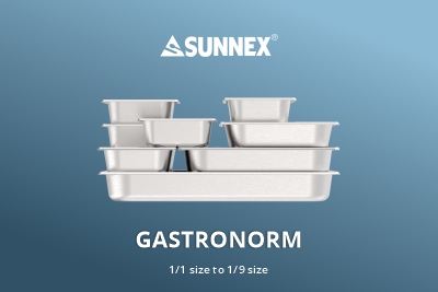 Sunnex Aukštos kokybės Gastronorm keptuvė ateina